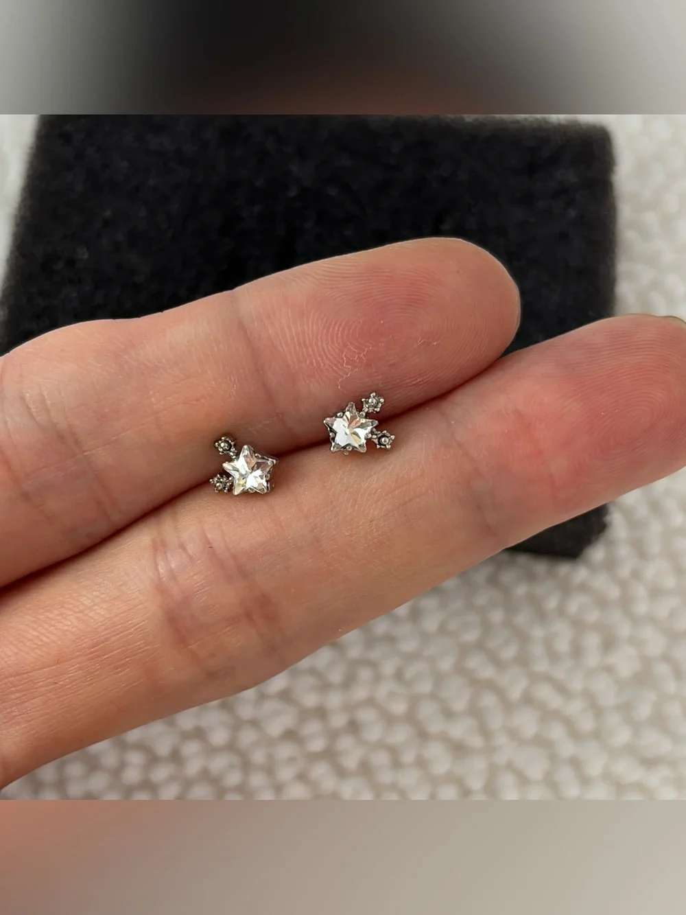 6mm Small CZ Star Stud Earrings for Men Women Streetwear Punk Hip Hop Unisex